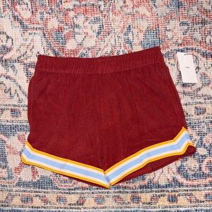 Cadets Casita Terry Shorts in Red SZ 8/10 (24-27” Waist) NWT